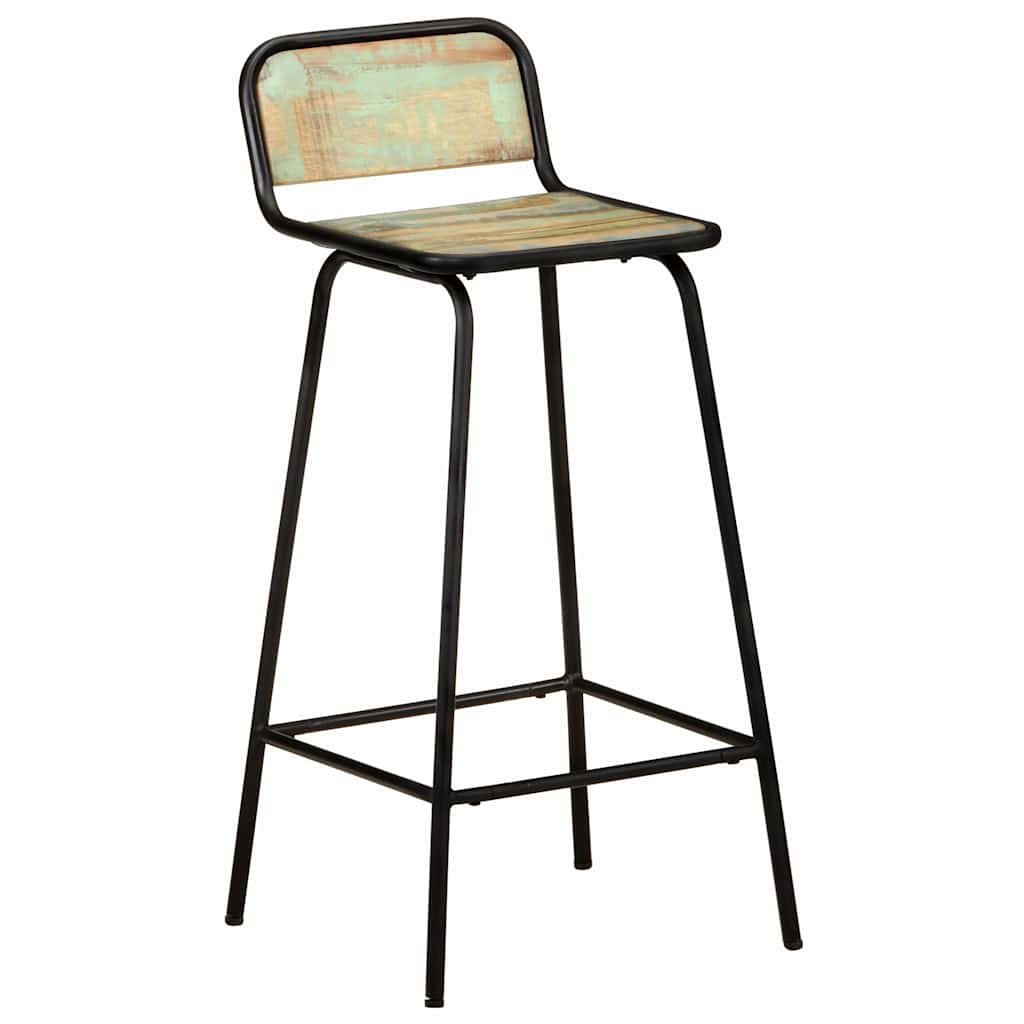 Vidaxl barstoelen 4 st massief gerecycled hout