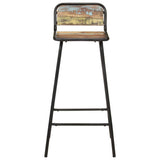 Vidaxl barstoelen 4 st massief gerecycled hout
