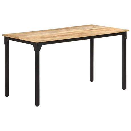 Vidaxl eettafel 140x70x76 cm ruw mangohout