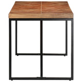 Vidaxl eettafel 140x70x76 cm massief acaciahout en mangohout