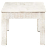 Vidaxl salontafel 110x60x45 cm massief mangohout wit