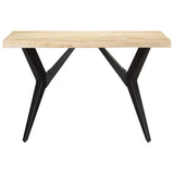 Vidaxl eettafel 120x60x76 cm massief mangohout