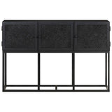 Vidaxl dressoir 115x30x76 cm massief mangohout