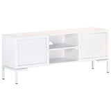 Vidaxl tv-meubel 115x30x46 cm massief mangohout wit