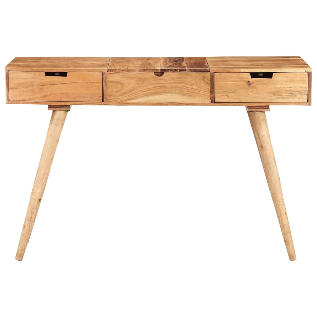 Vidaxl kaptafel met spiegel 112x45x76 cm massief acaciahout