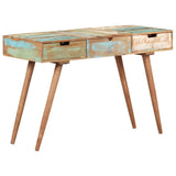 Vidaxl kaptafel met spiegel 112x45x76 cm massief gerecycled hout