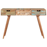 Vidaxl kaptafel met spiegel 112x45x76 cm massief gerecycled hout