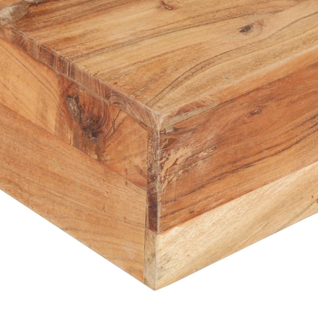 Vidaxl salontafel 80x80x28 cm massief acaciahout