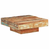 Vidaxl salontafel 80x80x28 cm massief gerecycled hout