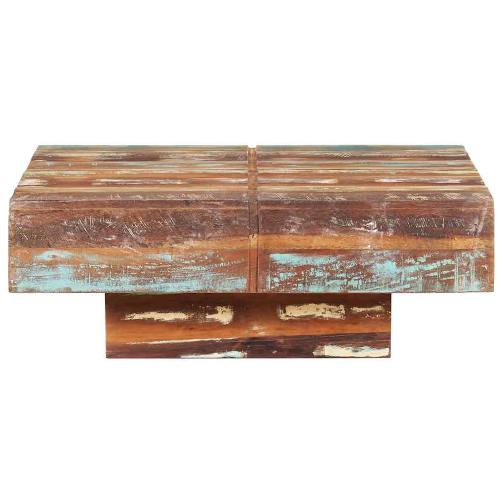 Vidaxl salontafel 80x80x28 cm massief gerecycled hout