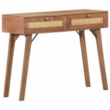Vidaxl wandtafel 100x35x76 cm massief mangohout