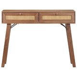 Vidaxl wandtafel 100x35x76 cm massief mangohout
