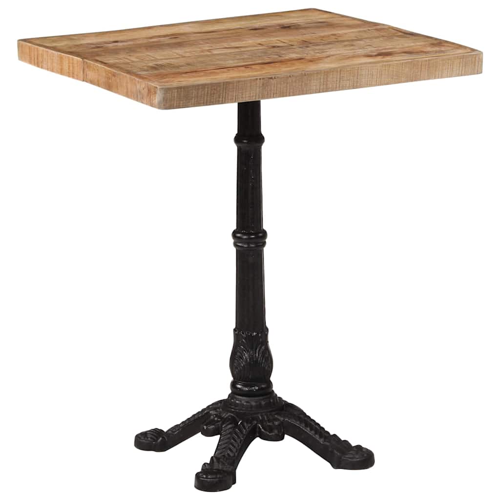 Vidaxl bistrotafel 60x60x77 cm ruw mangohout