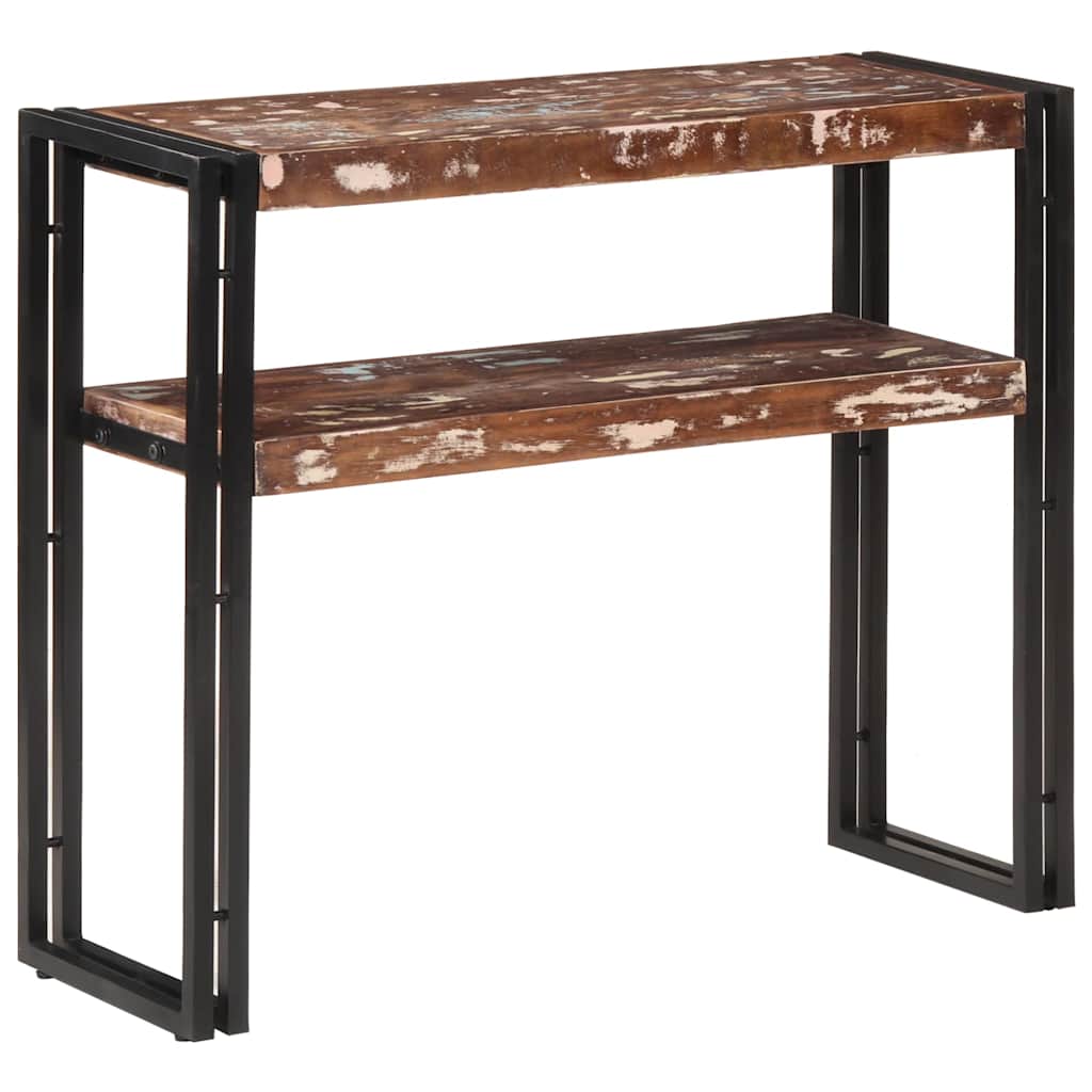 Vidaxl wandtafel 90x30x75 cm massief gerecycled hout