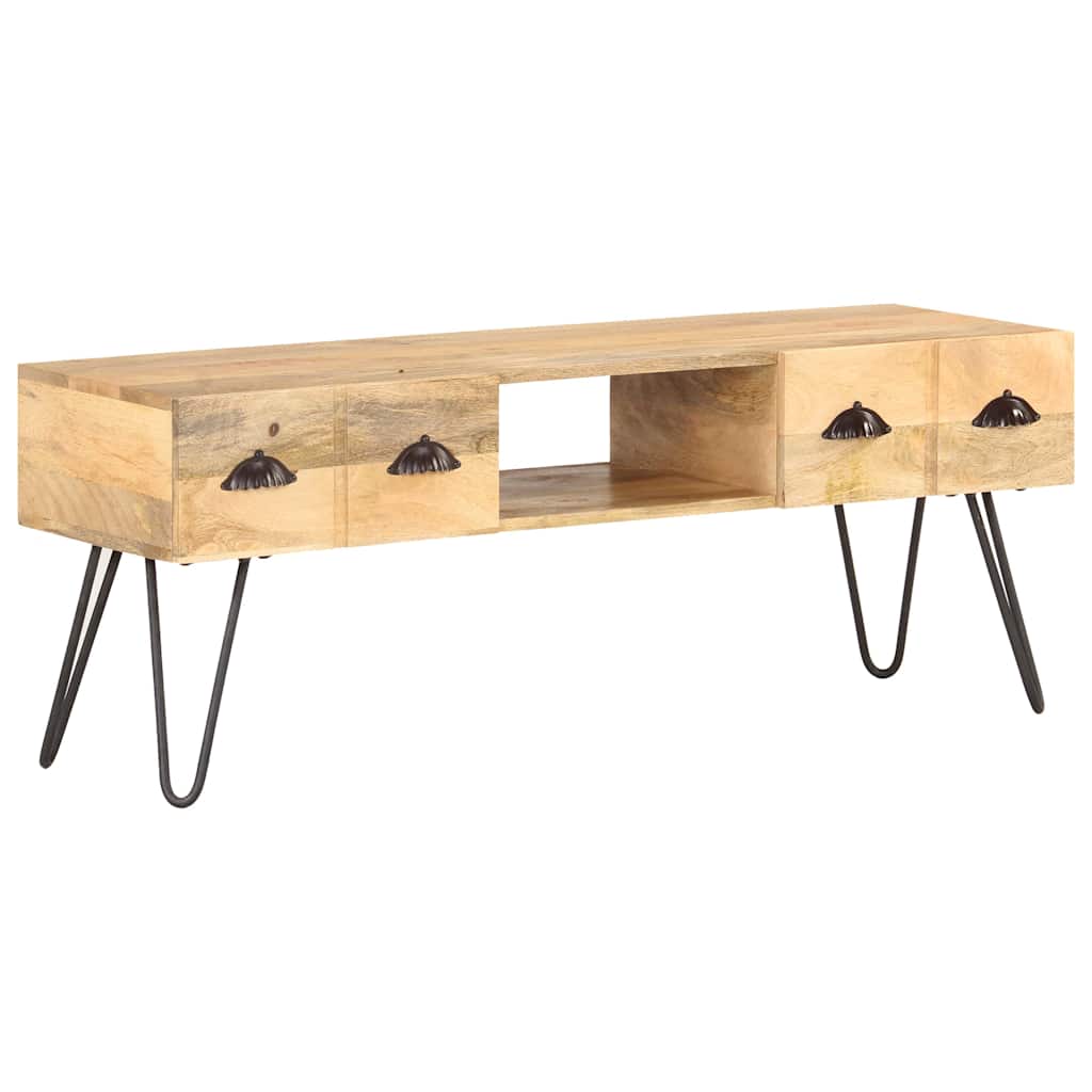 Vidaxl tv-meubel 120x35x45 cm massief mangohout