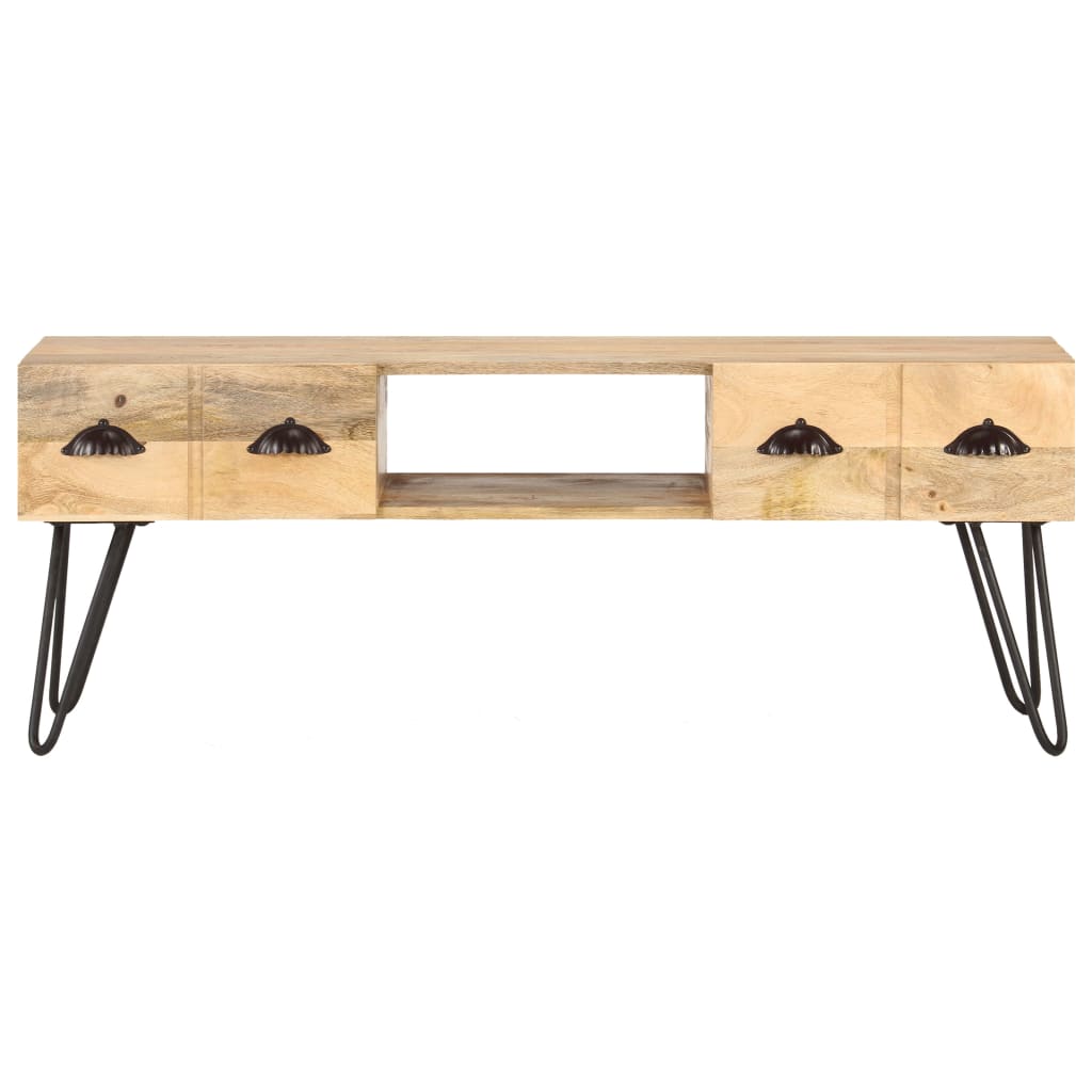 Vidaxl tv-meubel 120x35x45 cm massief mangohout