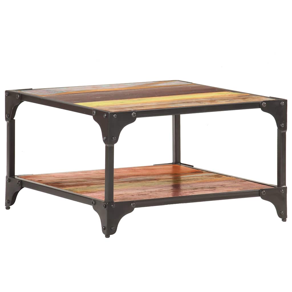 Vidaxl salontafel 60x60x35 cm massief gerecycled hout