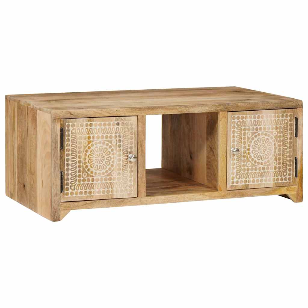 Vidaxl salontafel 90x50x35 cm massief mangohout