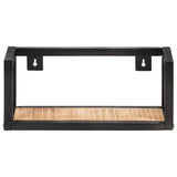 Vidaxl wandschappen 2 st 40 cm ruw mangohout