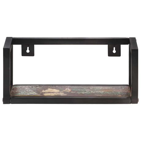 Vidaxl wandschappen 2 st 40 cm massief gerecycled hout