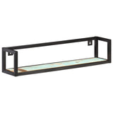 Vidaxl wandschappen 2 st 80 cm massief gerecycled hout