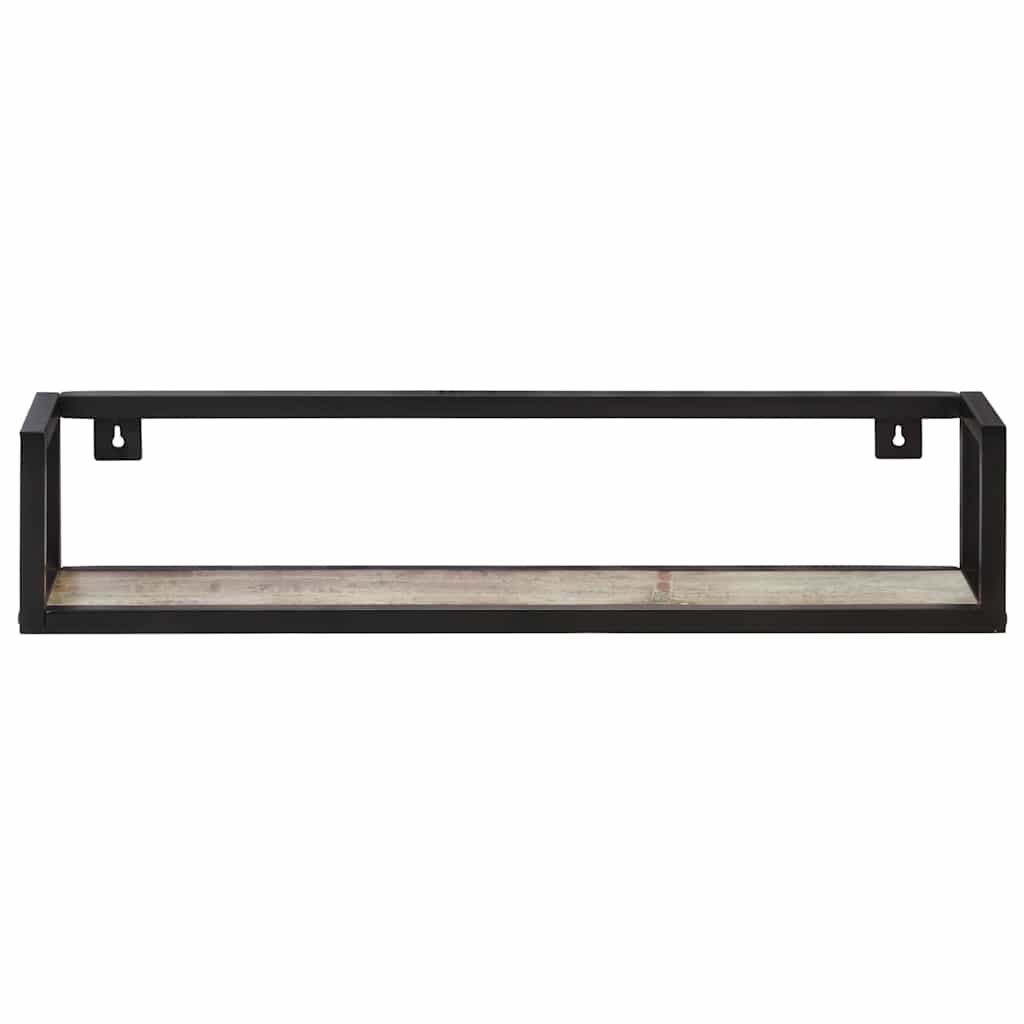 Vidaxl wandschappen 2 st 80 cm massief gerecycled hout