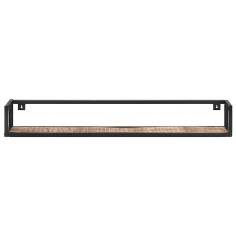 Vidaxl wandschappen 2 st 120 cm ruw mangohout