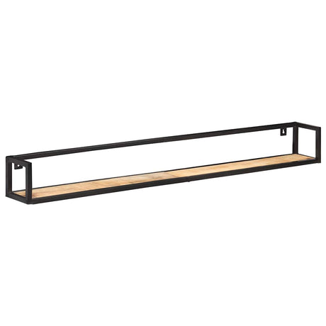 Vidaxl wandschappen 2 st 160 cm ruw mangohout