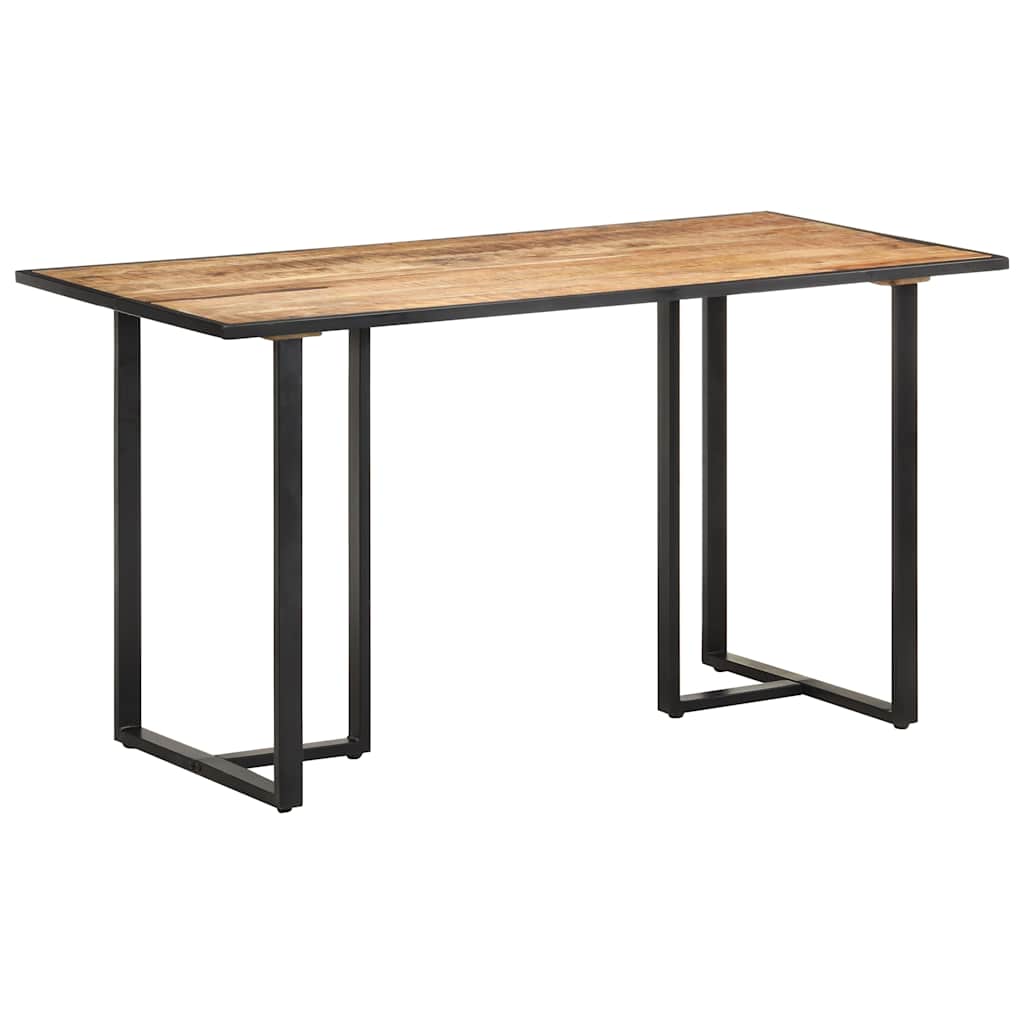 Vidaxl eettafel 140 cm ruw mangohout