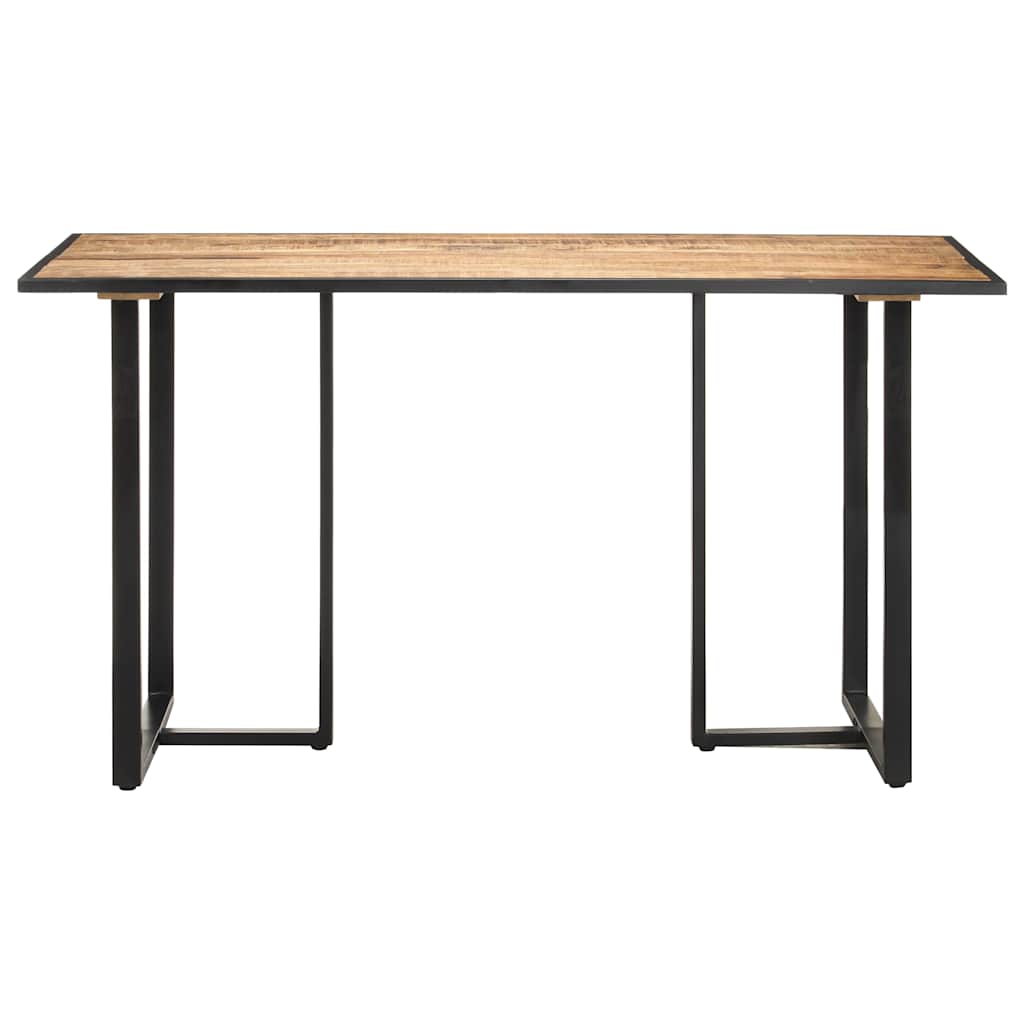 Vidaxl eettafel 140 cm ruw mangohout