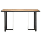 Vidaxl eettafel 140 cm ruw mangohout