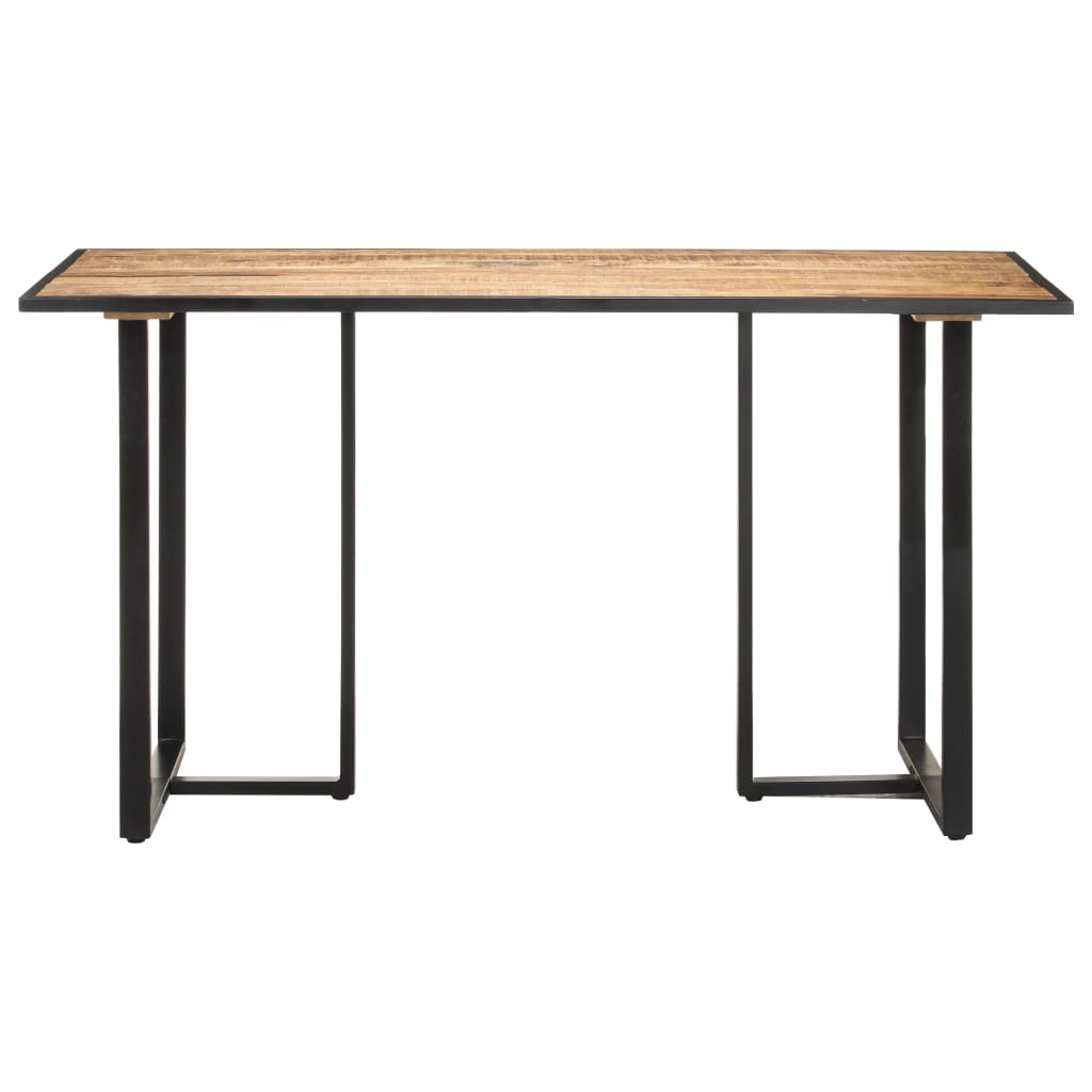 Vidaxl eettafel 140 cm ruw mangohout
