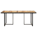 Vidaxl eettafel 160 cm ruw mangohout