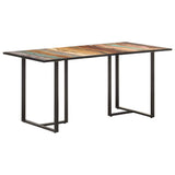Vidaxl eettafel 160 cm massief gerecycled hout