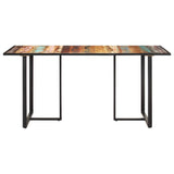 Vidaxl eettafel 160 cm massief gerecycled hout