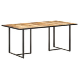 Vidaxl eettafel 180 cm ruw mangohout