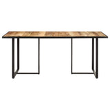 Vidaxl eettafel 180 cm ruw mangohout
