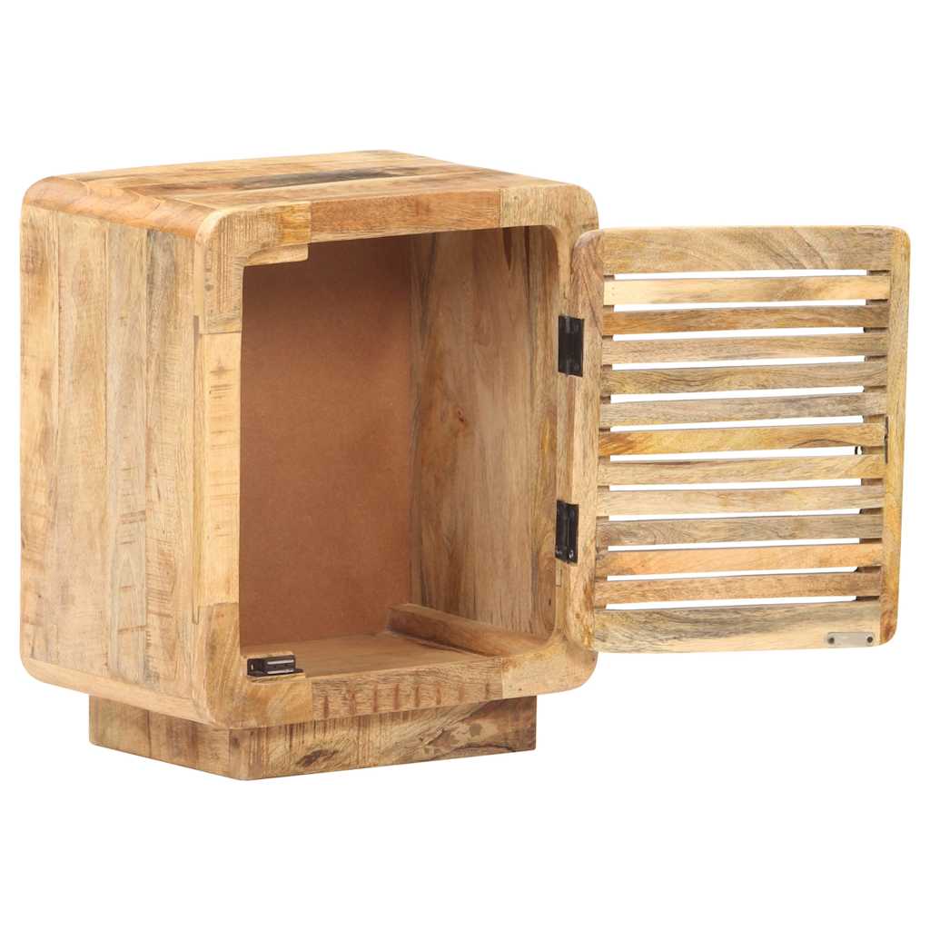 Vidaxl nachtkastje 40x30x50 cm ruw mangohout