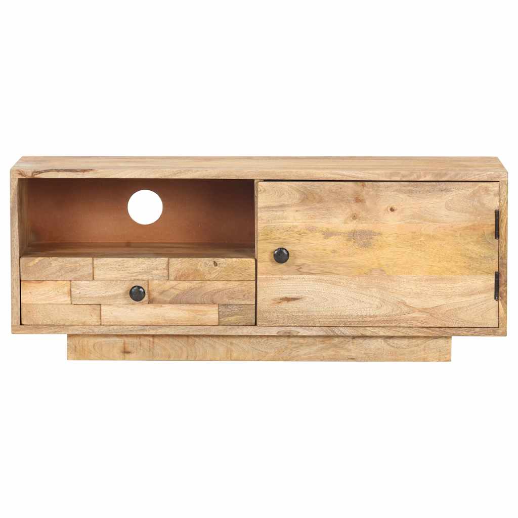 Vidaxl tv-meubel 90x30x35 cm massief mangohout