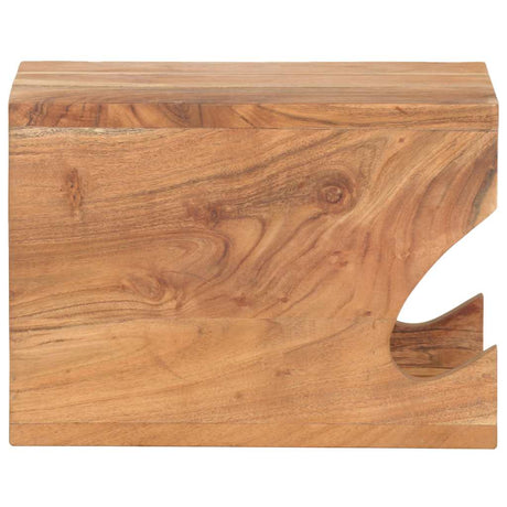 Vidaxl wandfietsenrek 35x25x25 cm massief acaciahout