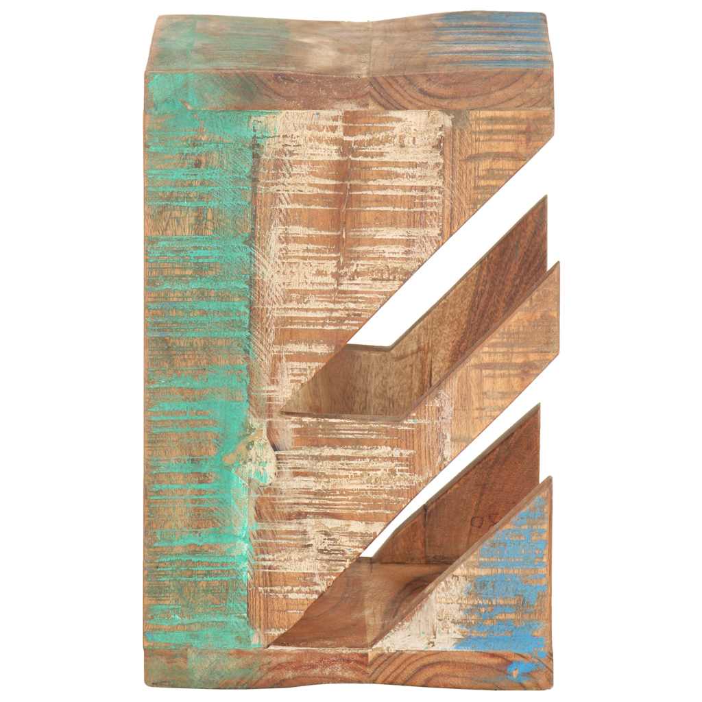 Vidaxl wandskateboardhouder 25x20x30 cm massief gerecycled hout