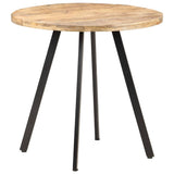 Vidaxl eettafel 80 cm ruw mangohout