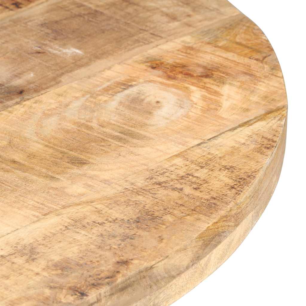 Vidaxl eettafel 80 cm ruw mangohout