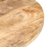 Vidaxl eettafel 80 cm ruw mangohout