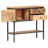 Vidaxl dressoir 85x30x80 cm ruw mangohout