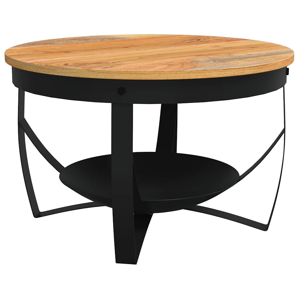 Vidaxl salontafel ø 68x43 cm massief acaciahout