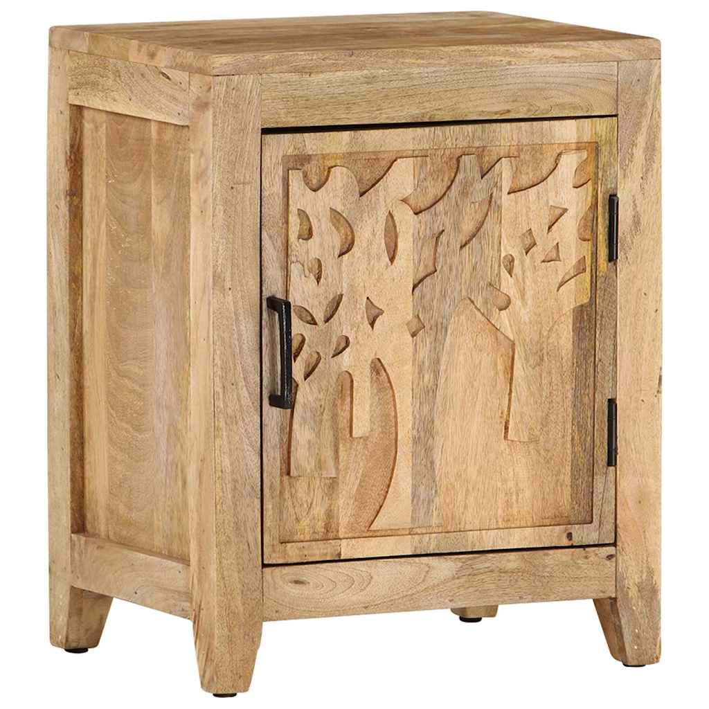 Vidaxl nachtkastje 40x30x50 cm massief mangohout