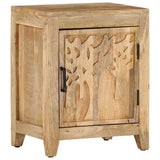 Vidaxl nachtkastje 40x30x50 cm massief mangohout
