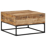 Vidaxl salontafel 68x68x41 cm ruw mangohout