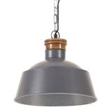 Vidaxl Hanging Lamp Industrial E27 32 cm Grau